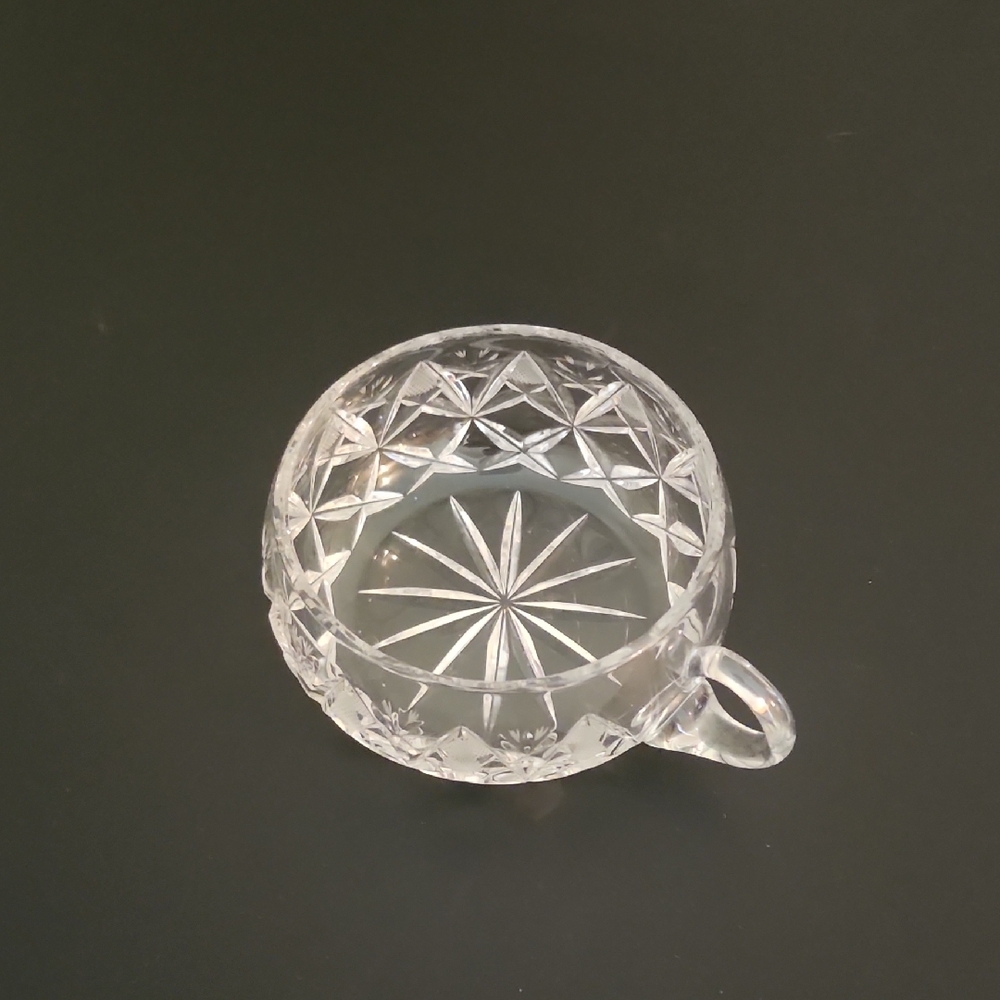 Clear Crystal Cut Glass Bowl